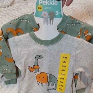 6m Pajama Set Dinosaur Sleeper  PJS Baby Boy